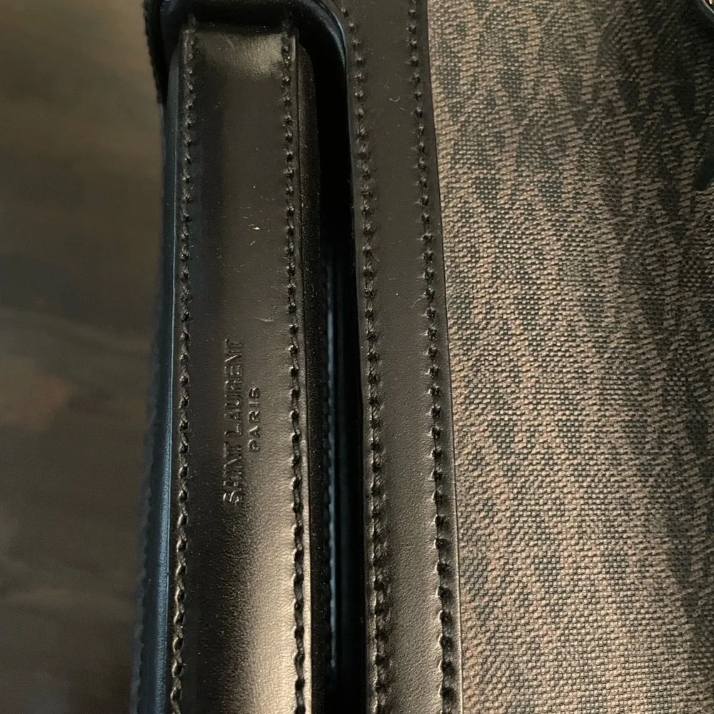 YSL Saint Laurent paris travel luggage trolley 360 wheels travel in style Italy